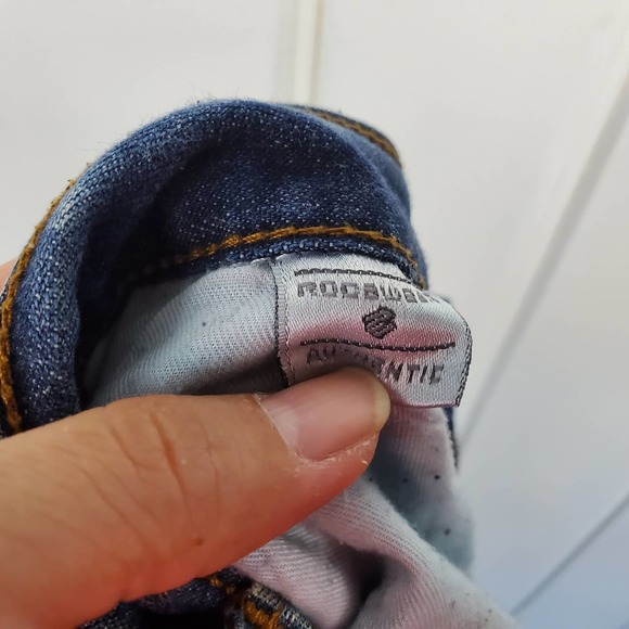 Y2K Roca Wear Streetwear Embroidered Baggy Men's Size 36W 34L Jeans - Picture 10 of 10